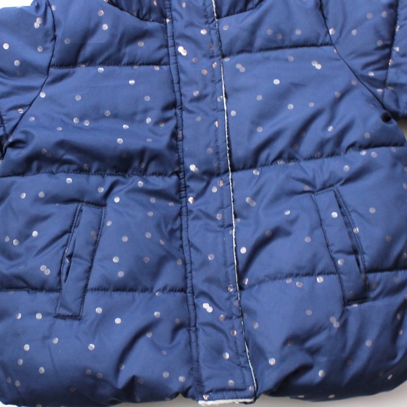 Steve Madden Blue Puffer Jacket Girls Sz 12 Months - Picture 2 of 8